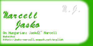 marcell jasko business card